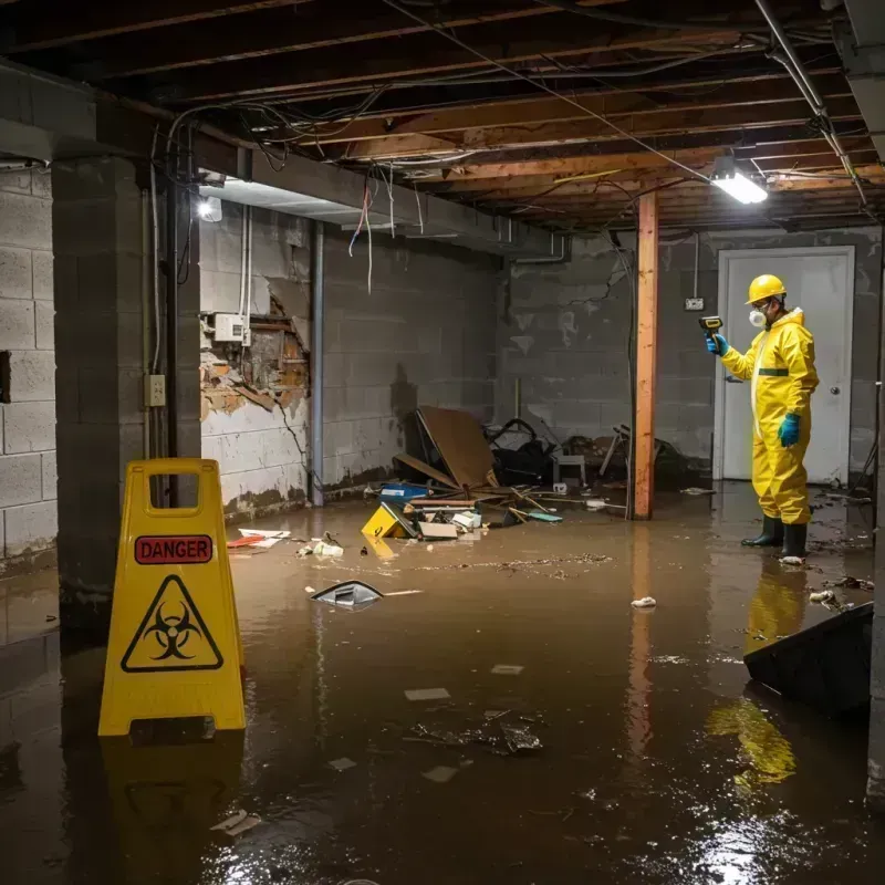 Flooded Basement Electrical Hazard in Terre du Lac, MO Property